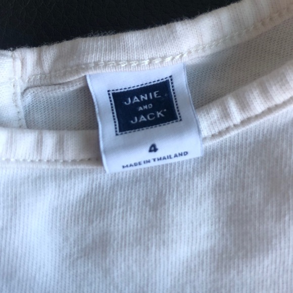 LIKE NEW Janie & Jack Peacock Ruffle Tee w/Matching Pants - Picture 4 of 7